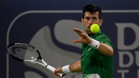 dubai open results|Novak Djokovic .